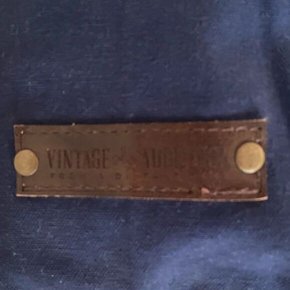 Vintage Addiction Men's Navy Blue Canvas Shaving/Toiletry Bag. New with Tag NWT - Picture 3 of 7